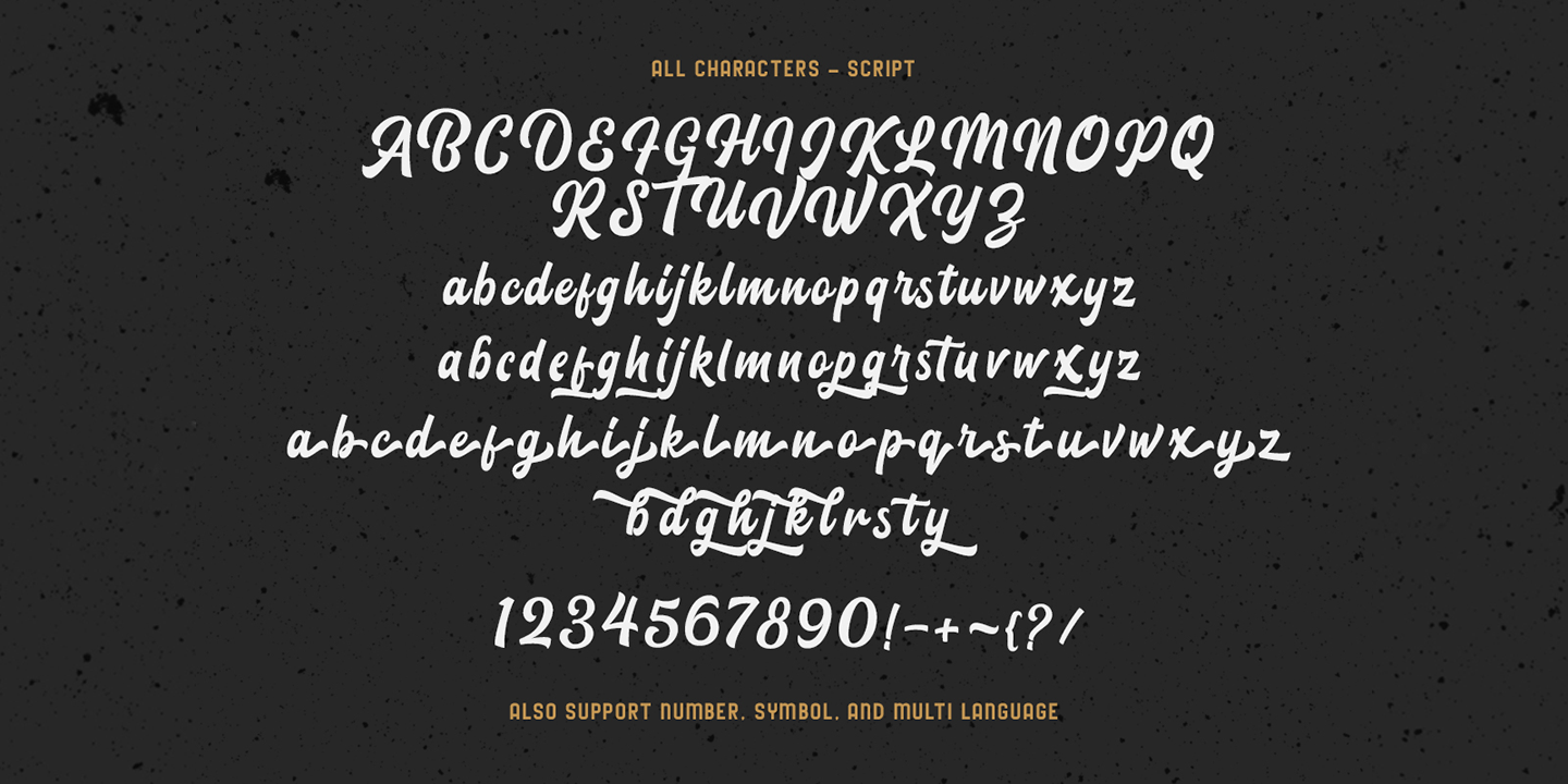 Пример шрифта Blacklite Script